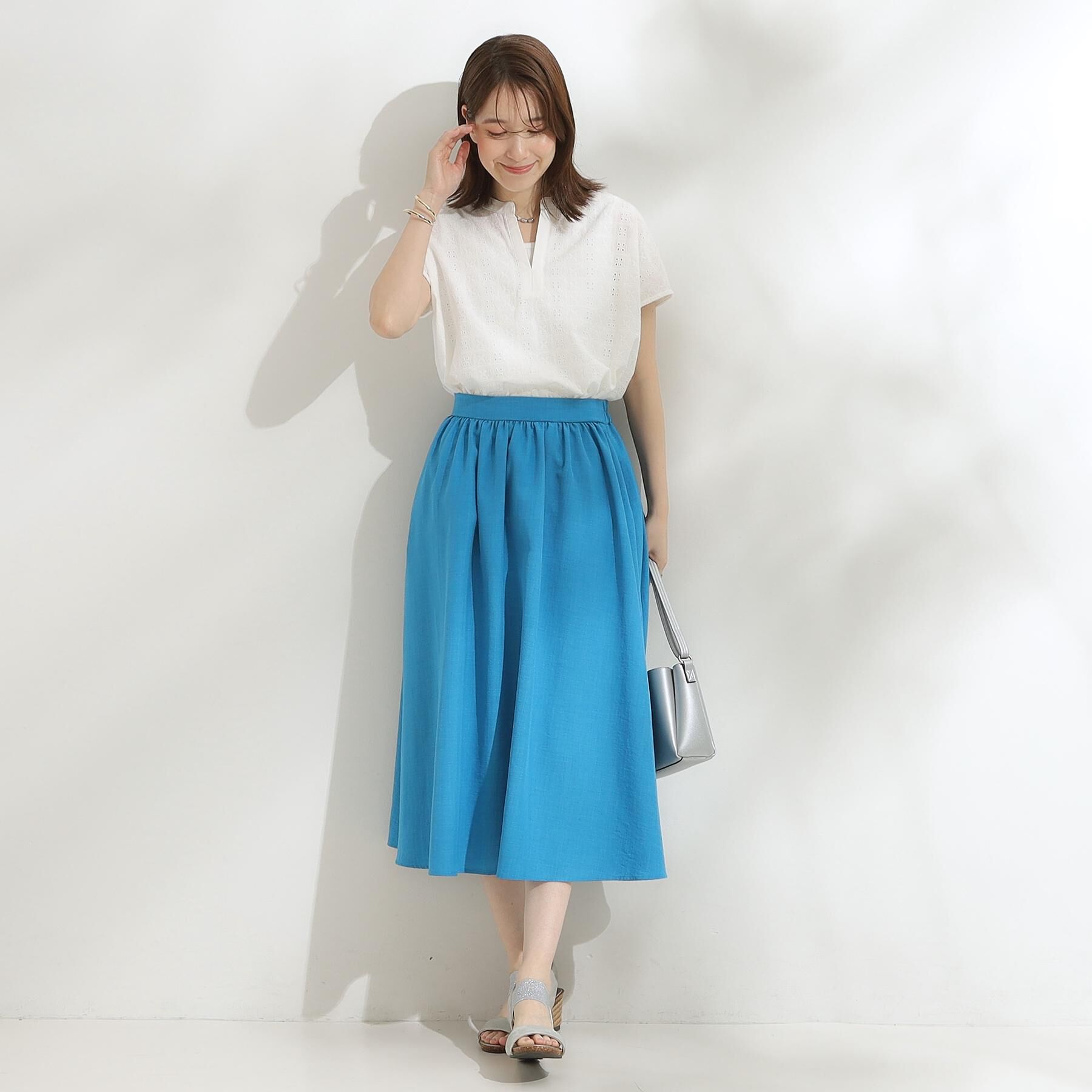 SHOO･LA･RUE「【高レビュー/着丈選べる】華やかさをプラスする アソートロングスカート」|スカート|