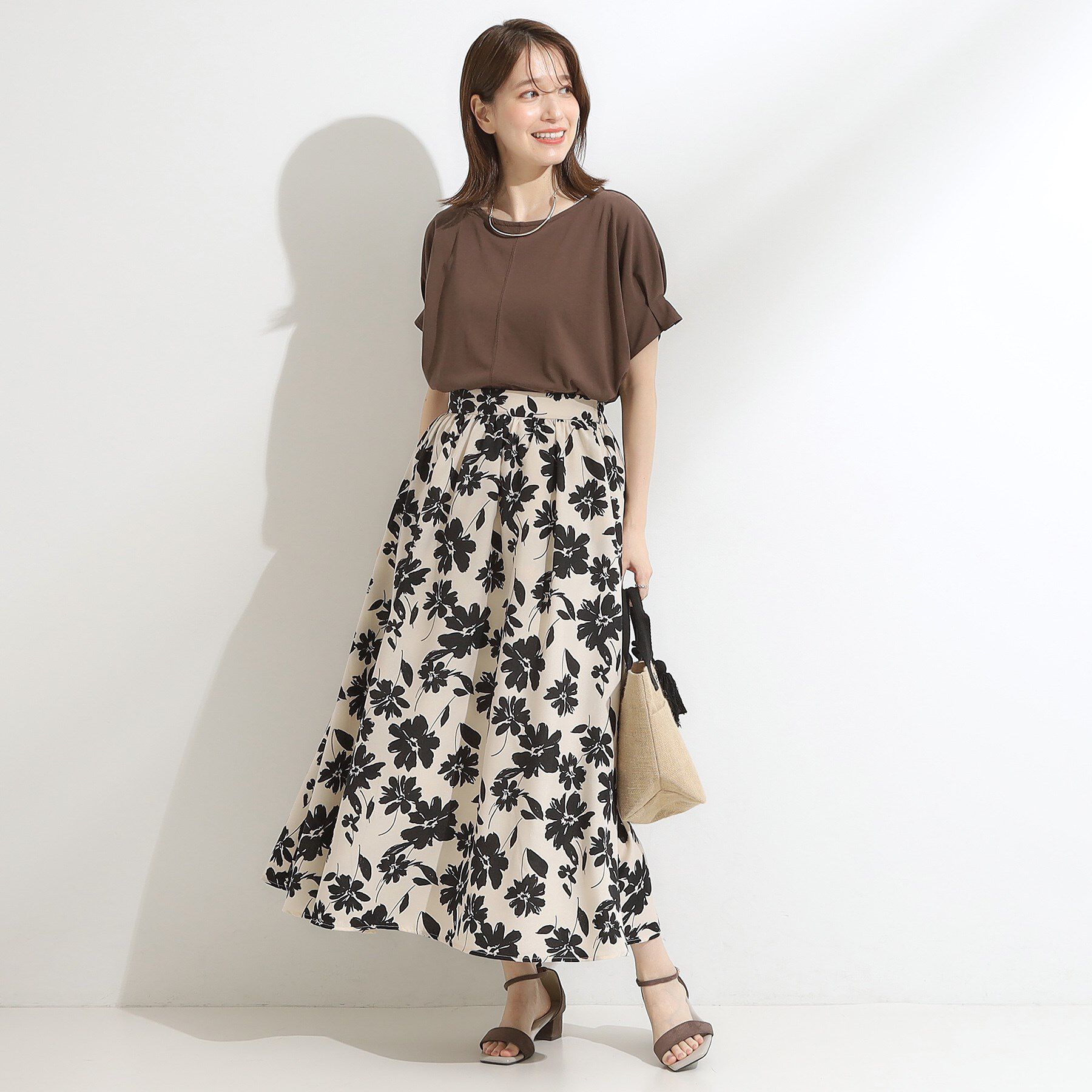 SHOO･LA･RUE「【高レビュー/着丈選べる】華やかさをプラスする アソートロングスカート」|スカート|