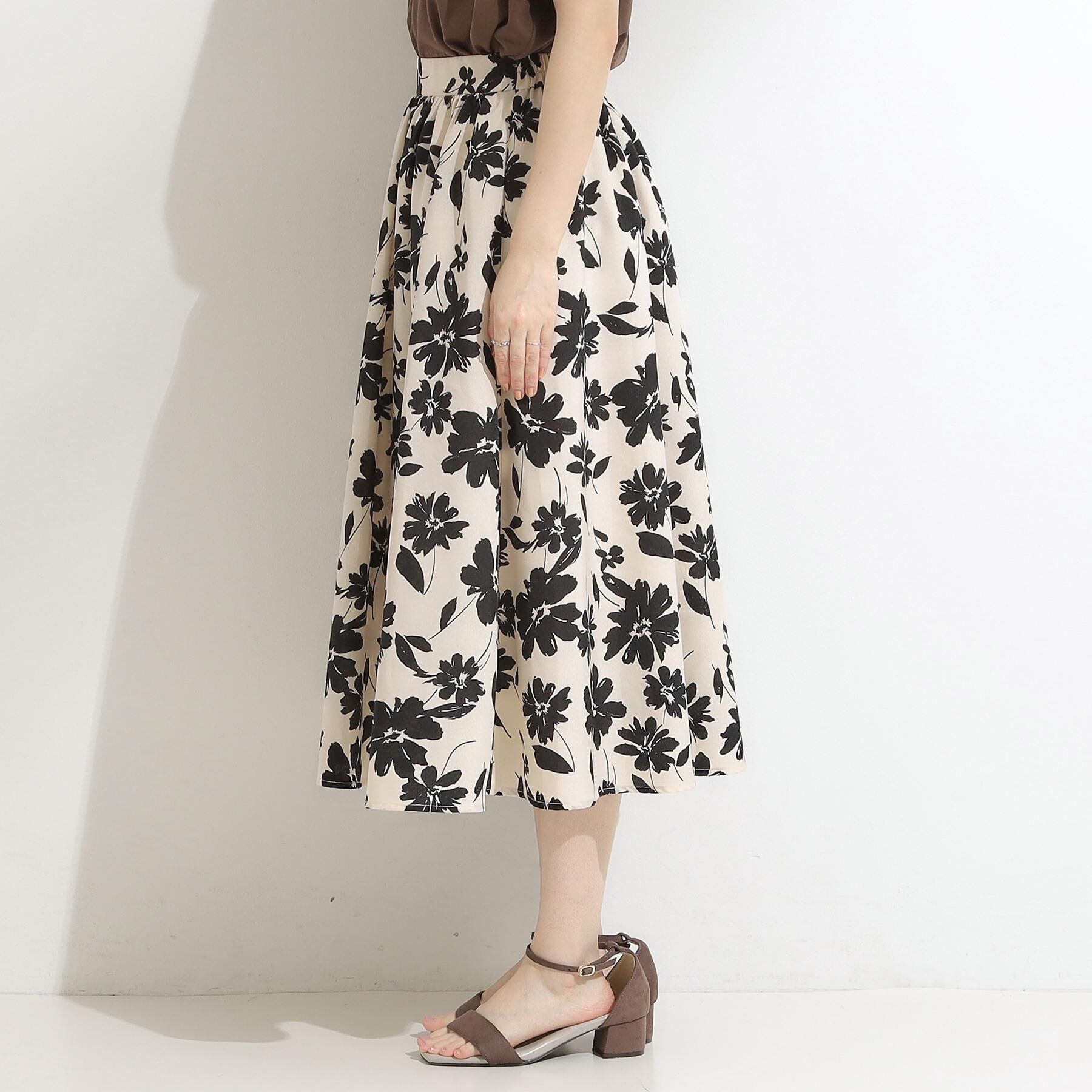 SHOO･LA･RUE「【高レビュー/着丈選べる】華やかさをプラスする アソートロングスカート」|スカート|