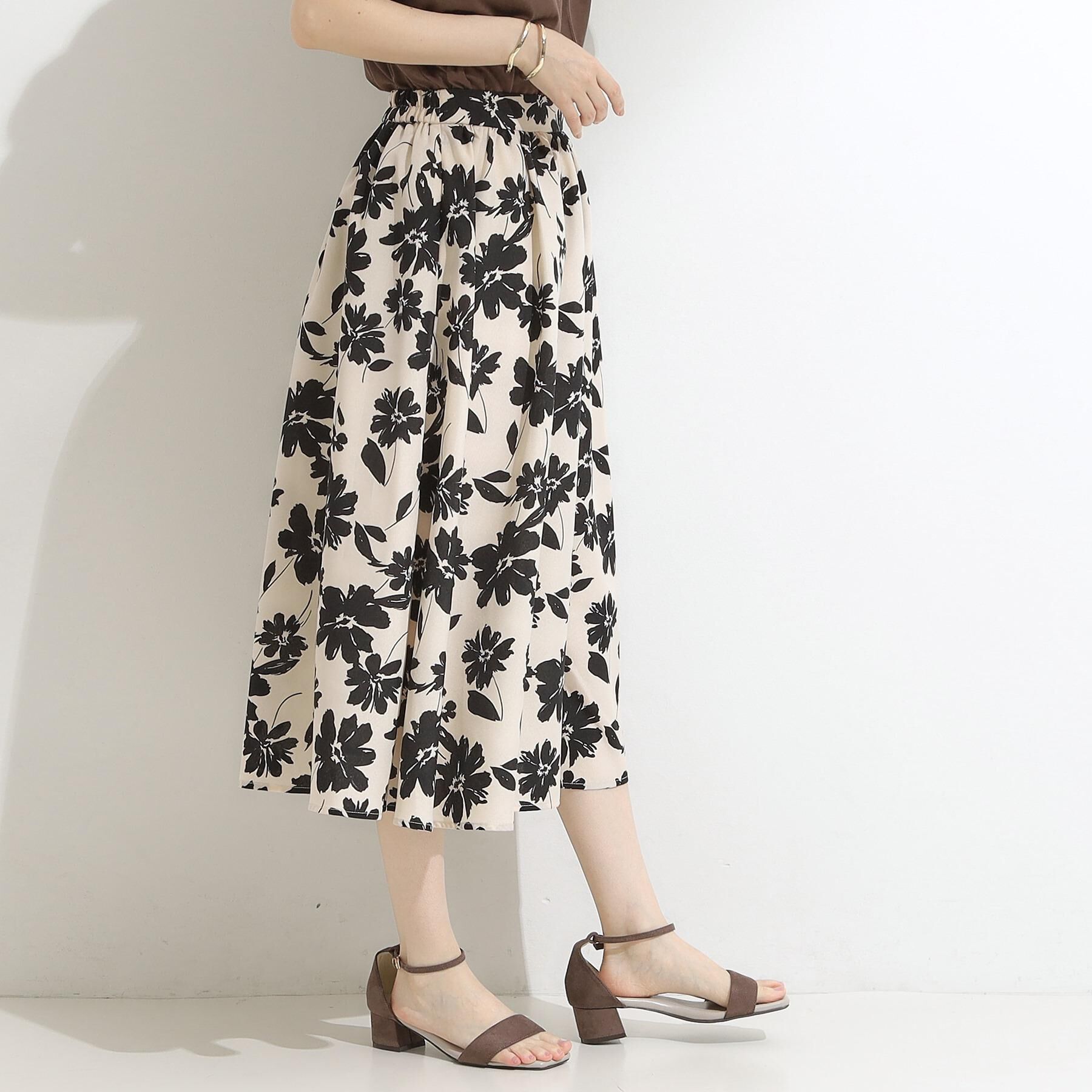 SHOO･LA･RUE「【高レビュー/着丈選べる】華やかさをプラスする アソートロングスカート」|スカート|