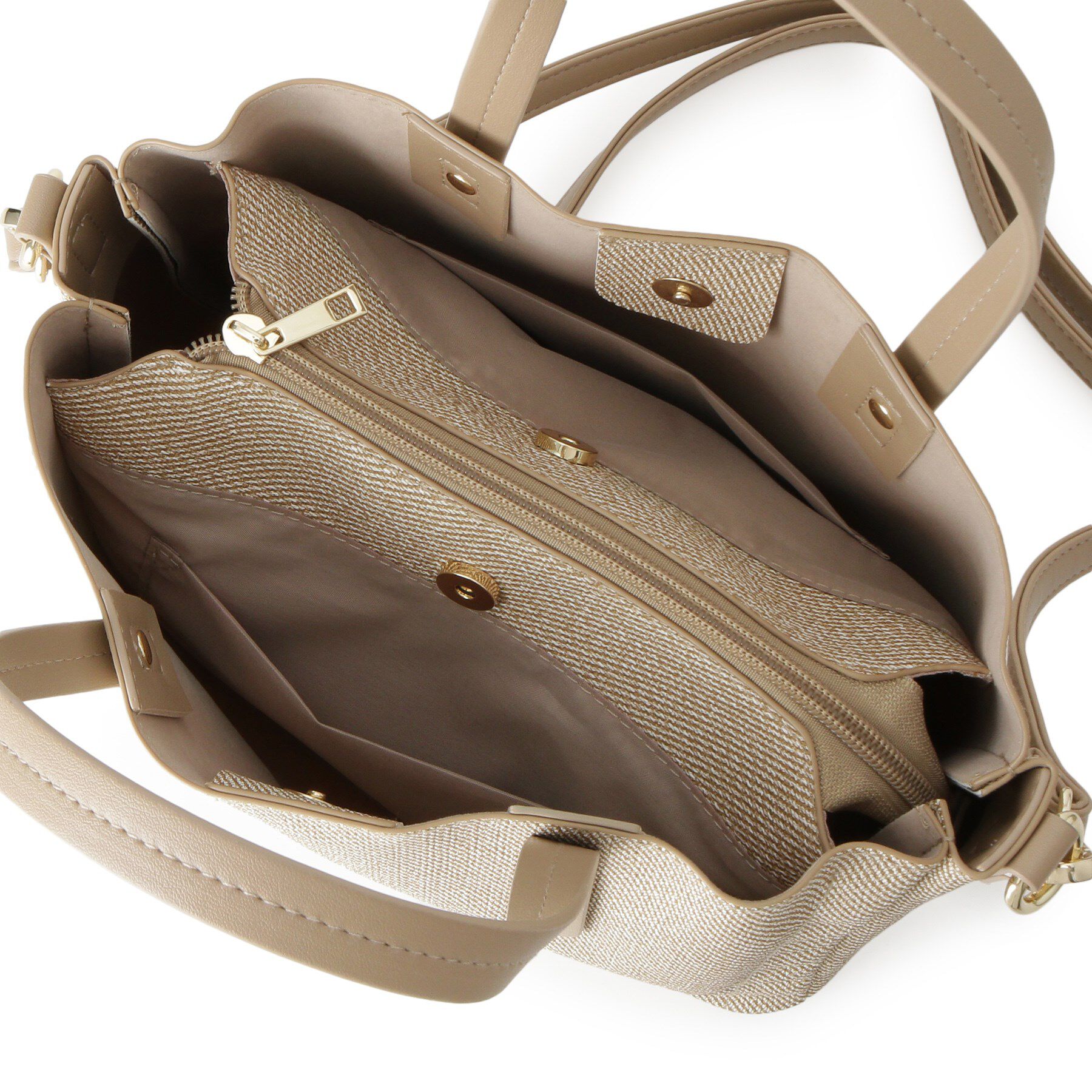 SHOO･LA･RUE「【2WAY】キャンバス風合皮トート」|トートバッグ|