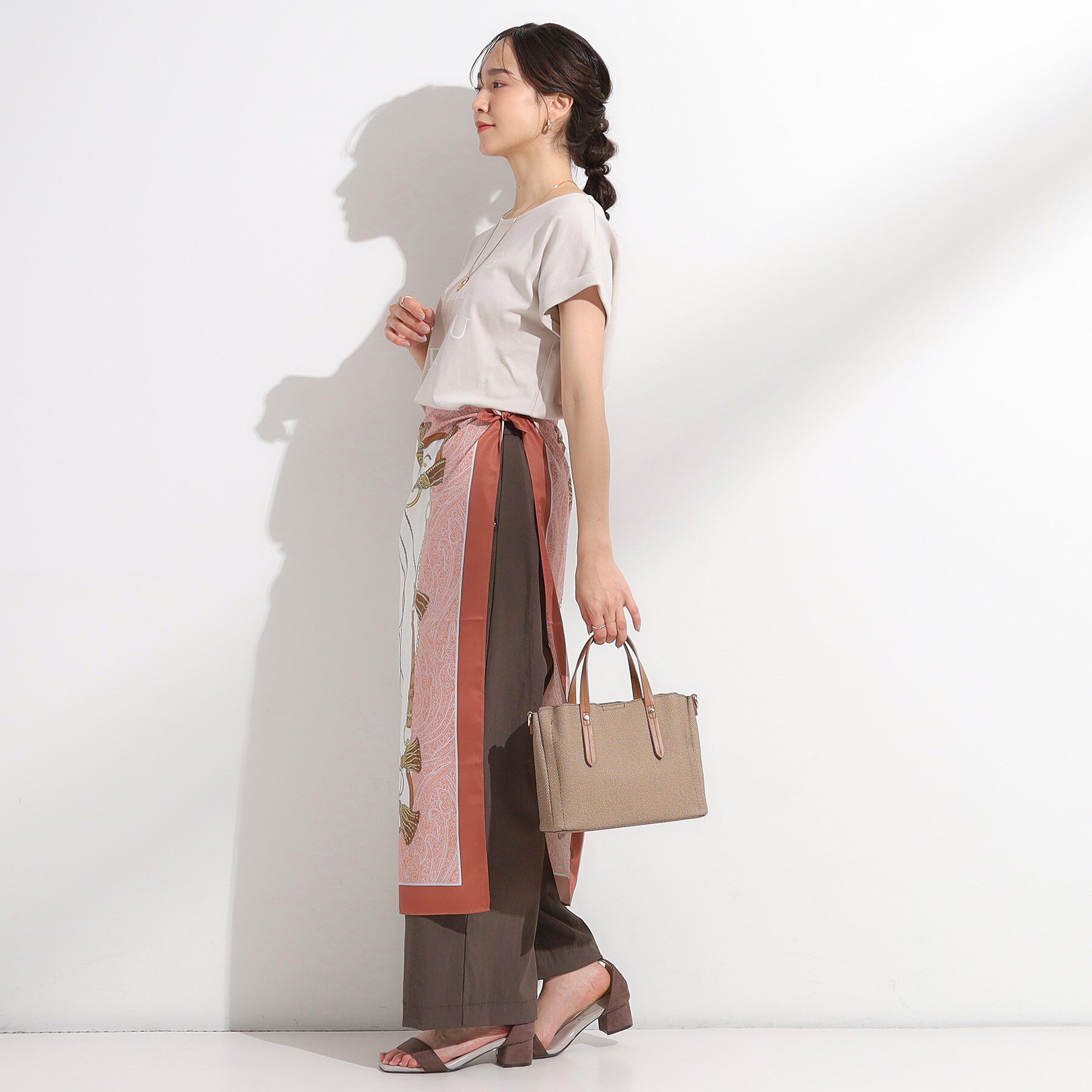 SHOO･LA･RUE「【2WAY】キャンバス風合皮トート」|トートバッグ|