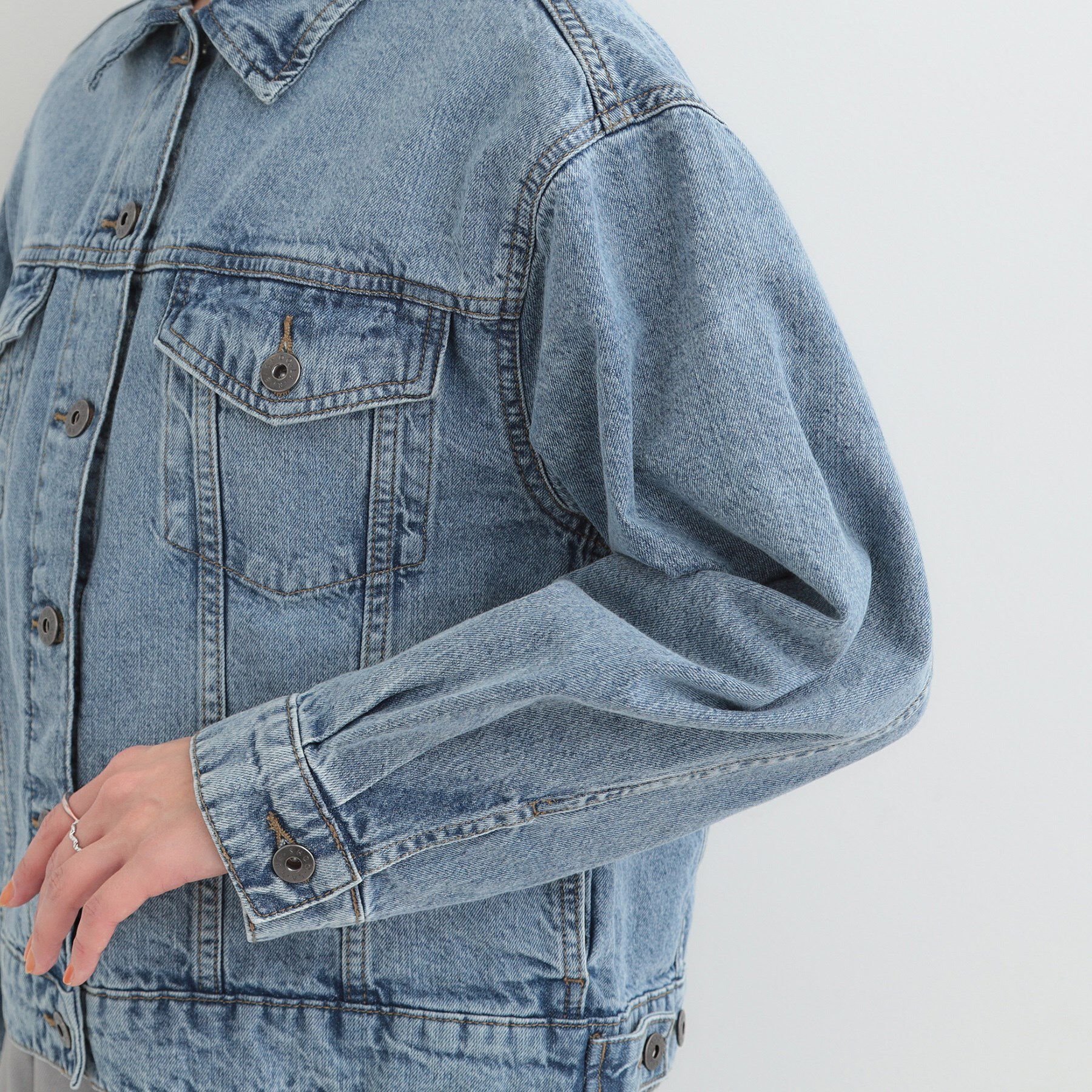 SHOO･LA･RUE「【SHOO・LA・RUE DENIM】大人の抜け感 ゆるGジャン」|デニムジャケット|