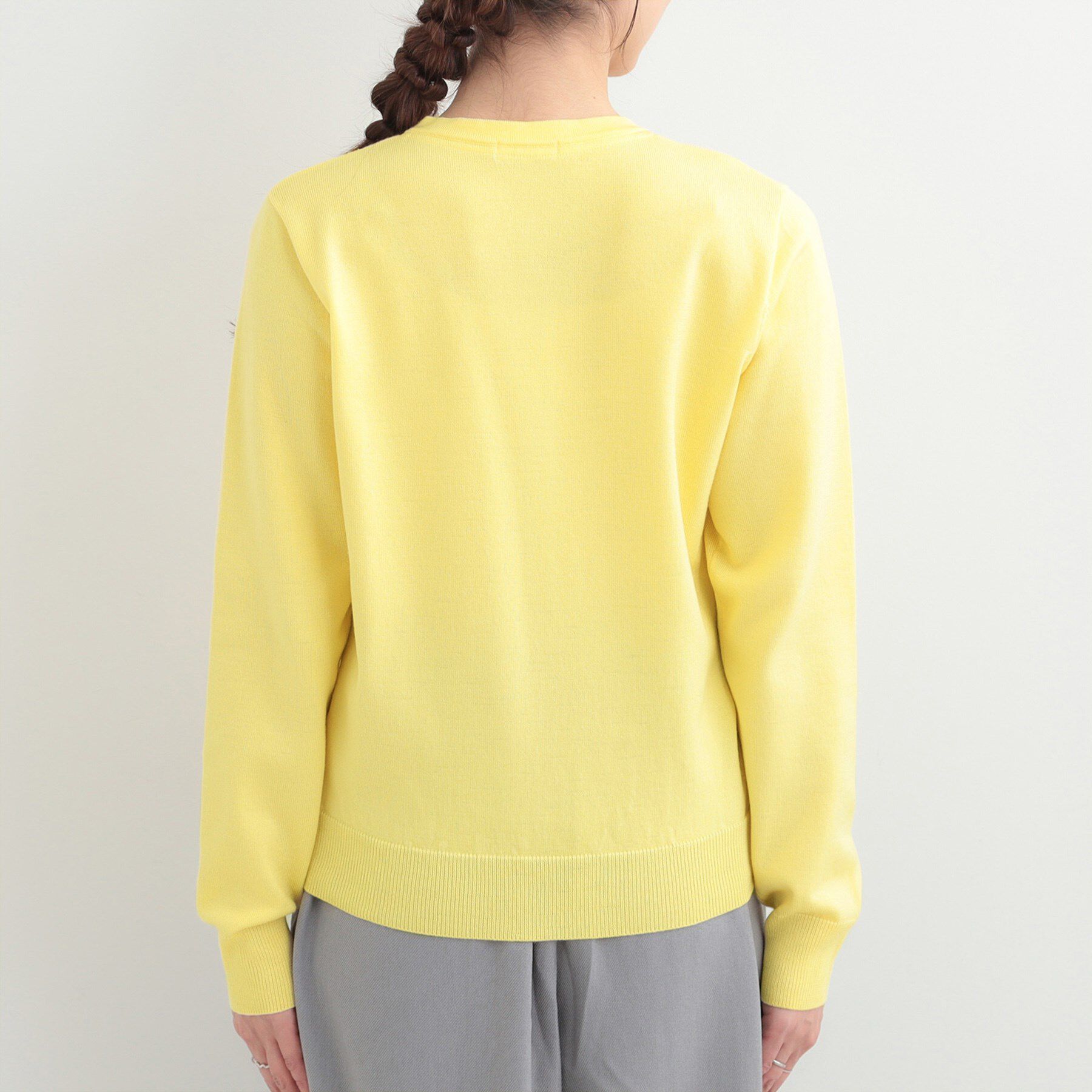 SHOO･LA･RUE「【洗濯機可/S-LL/セットアップ可】シンプルきれい見え クルーネックカーディガン」|カーディガン|