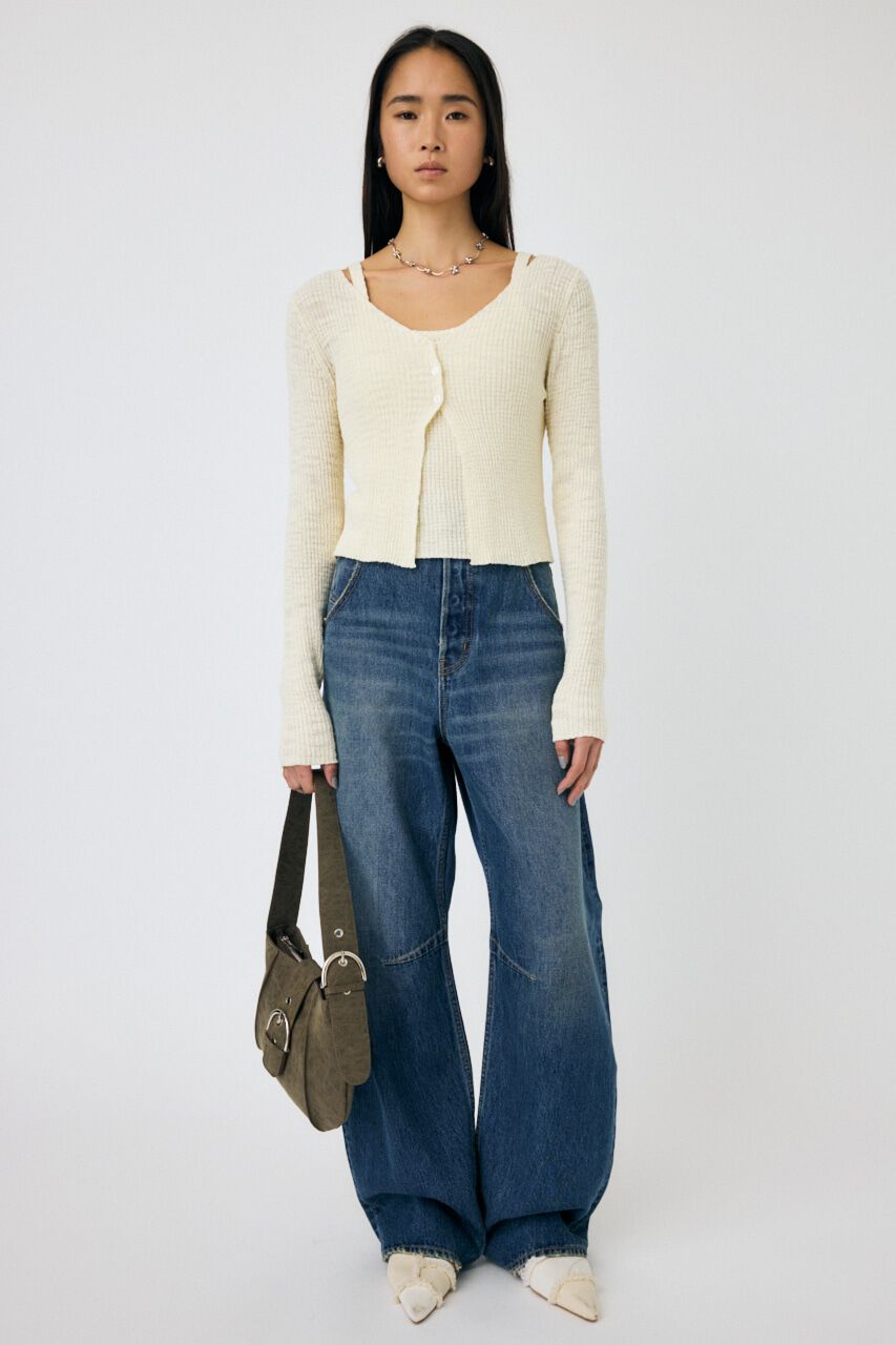 MOUSSY「DROP WAIST CURVE ストレート」|デニム|