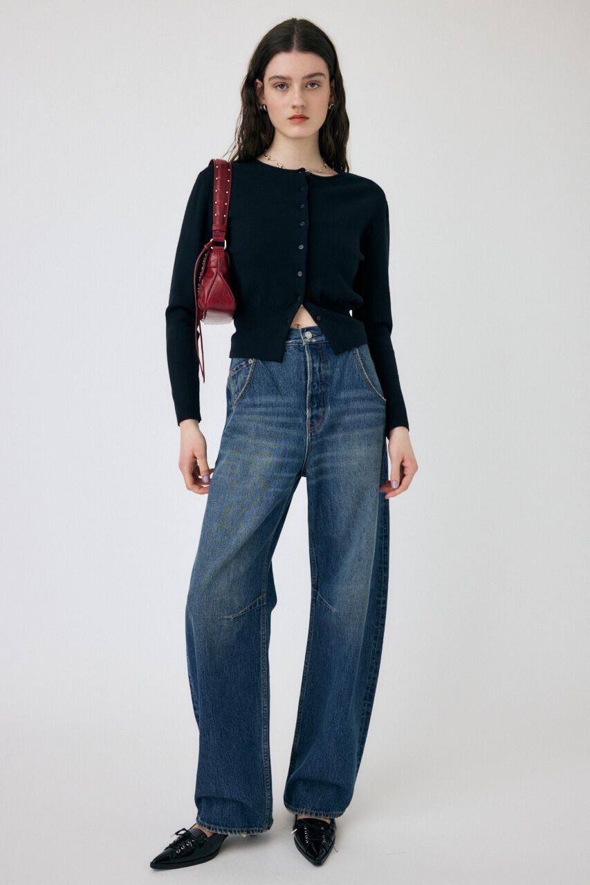 MOUSSY「DROP WAIST CURVE ストレート」|デニム|