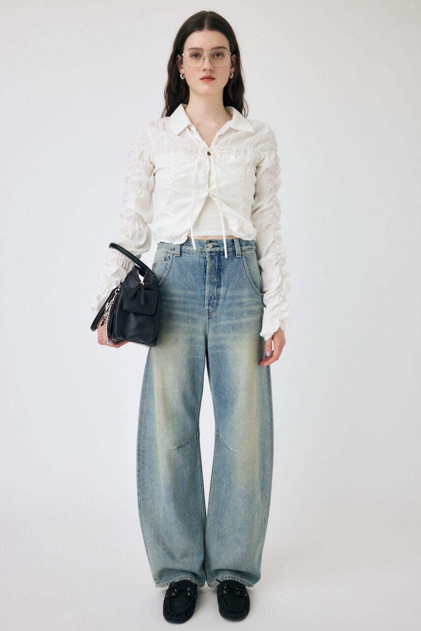 MOUSSY「DROP WAIST CURVE ストレート」|デニム|