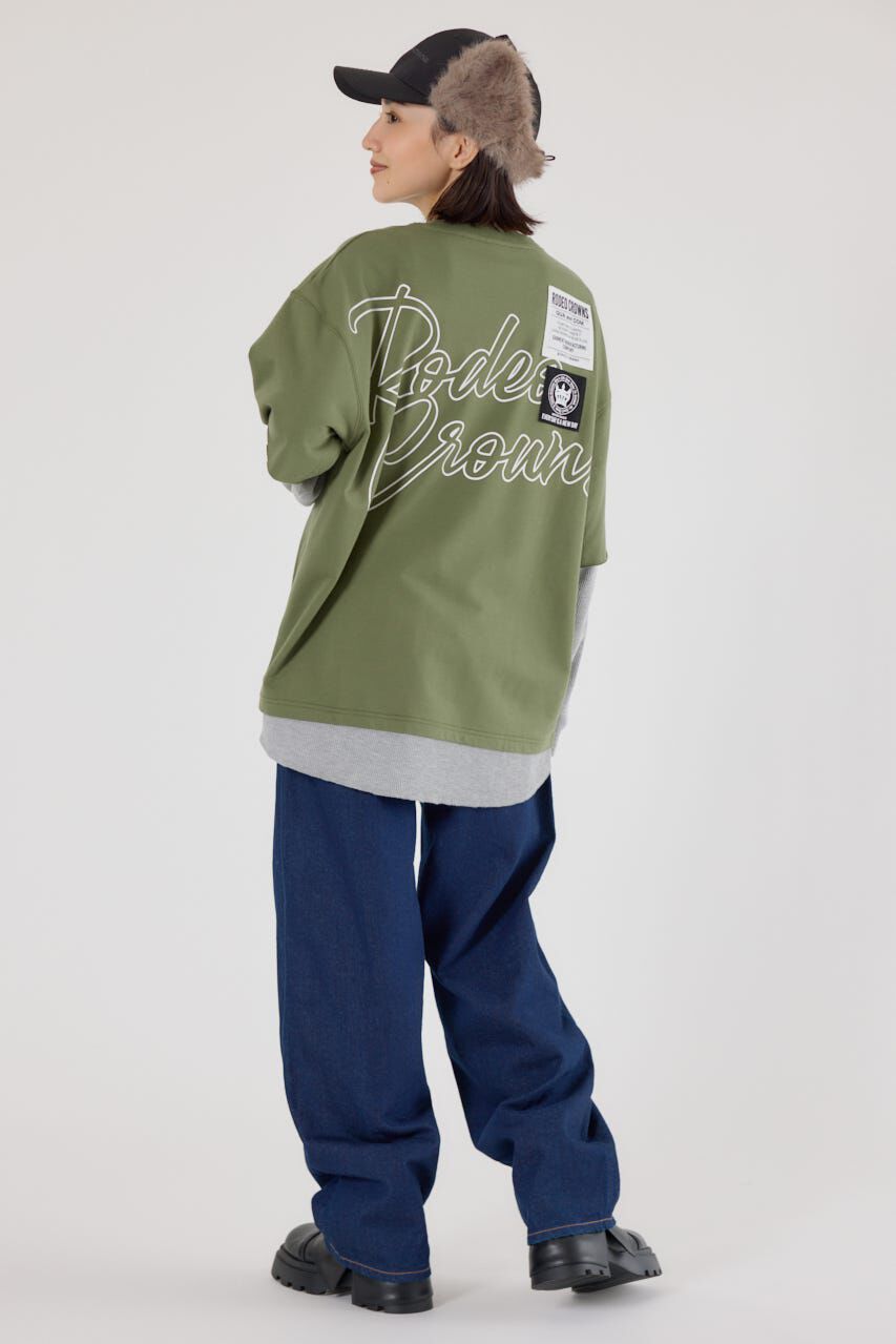 RODEO CROWNS「ルーズレイヤードライクスウェットトップス」|Tシャツ・カットソー|