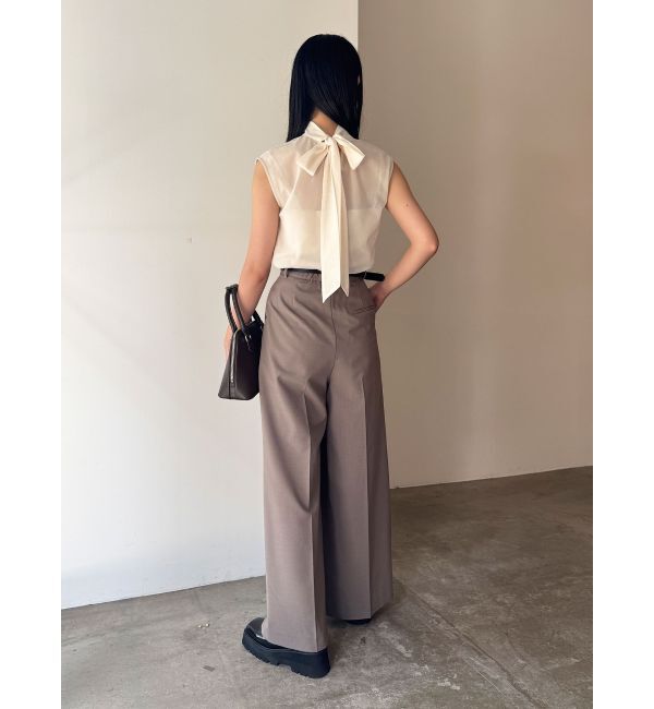 LAGUNAMOON「2WAYメッシュボウタイブラウス」|シャツ・ブラウス|