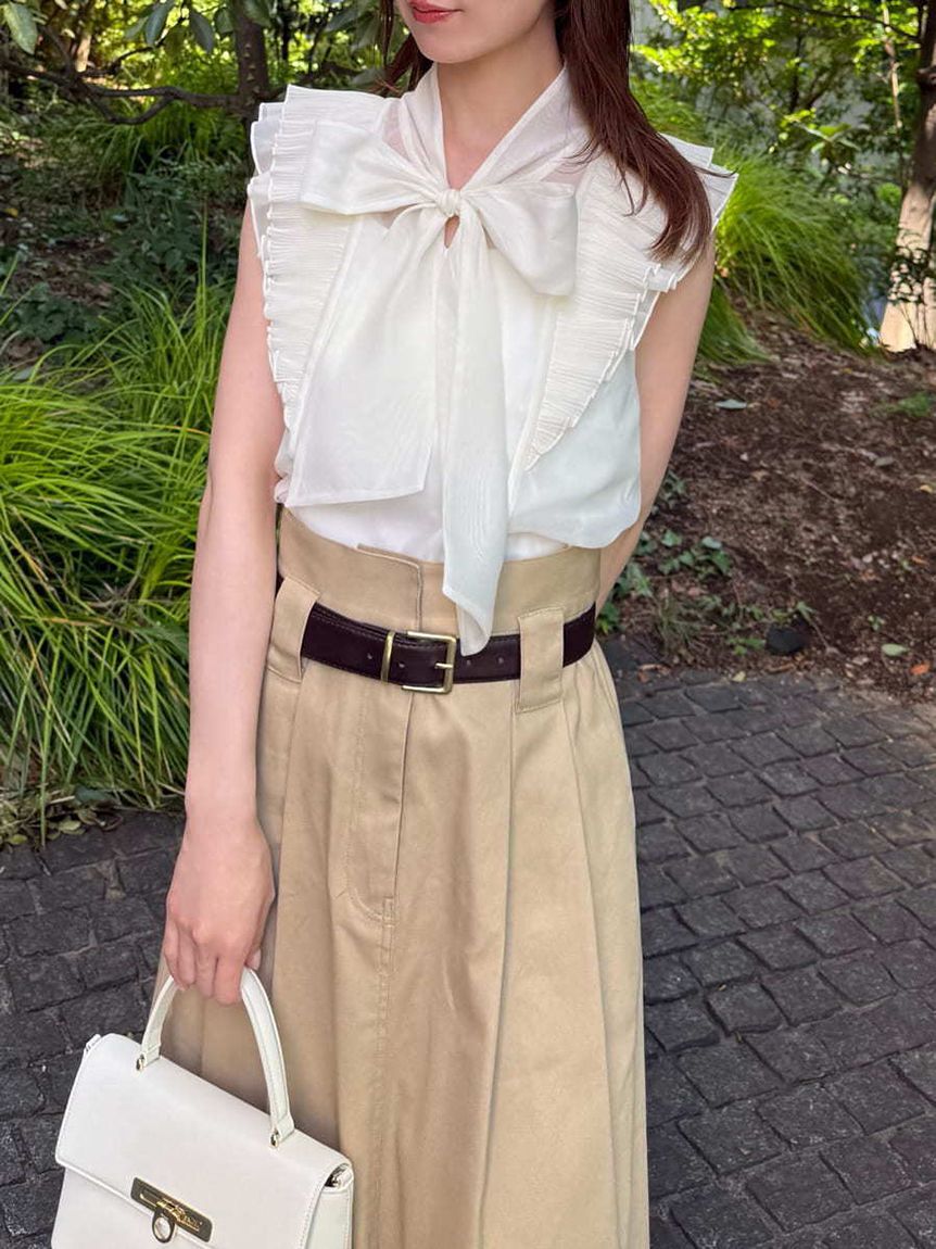 SNIDEL「ノースリボウタイブラウス」|シャツ・ブラウス|