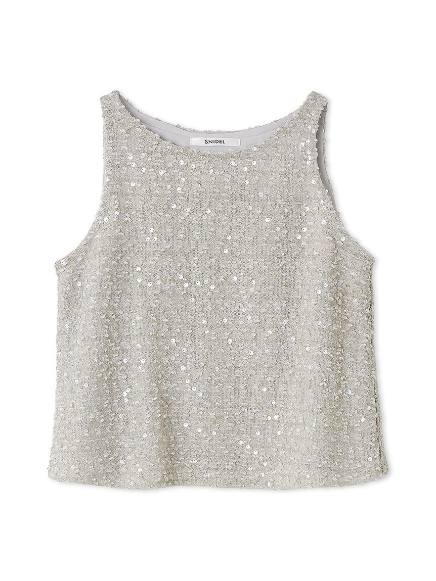 SNIDEL「ラメタンクトップス」|タンクトップ|