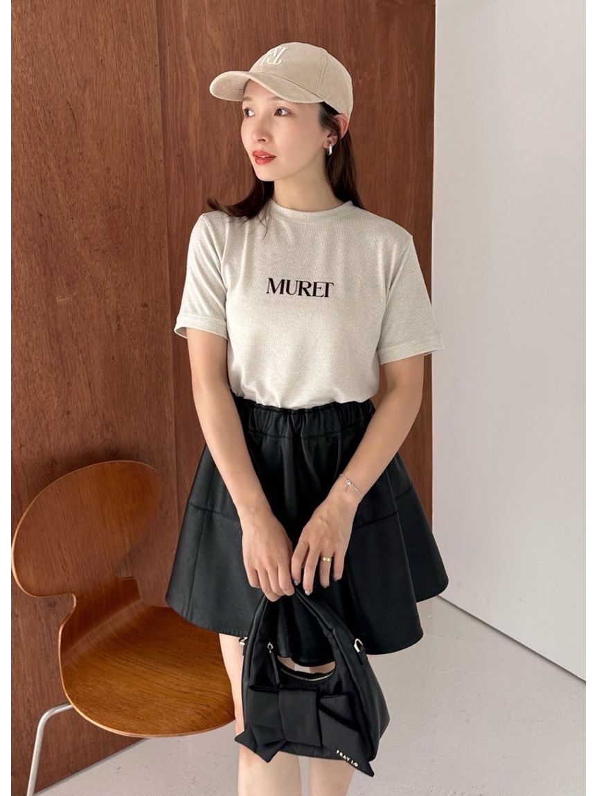 FRAY I.D「ラメフライスプリントTシャツ」|Tシャツ・カットソー|