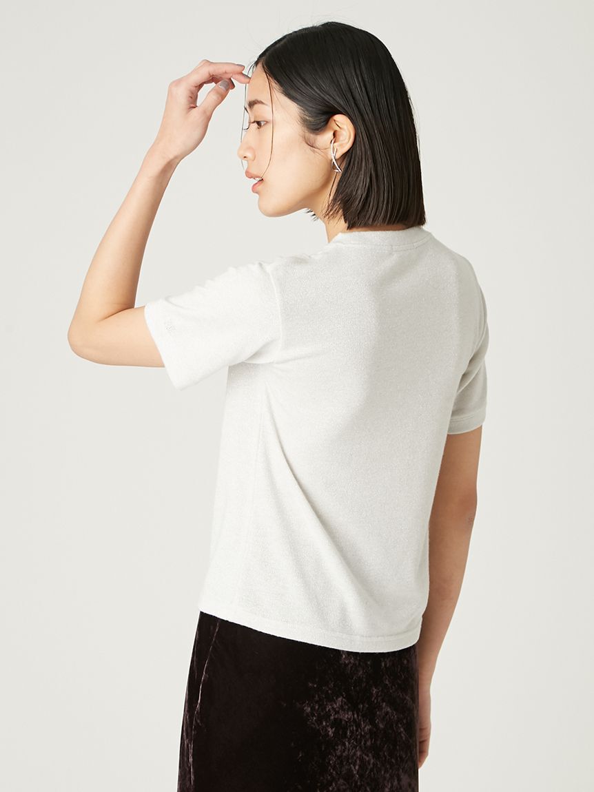 FRAY I.D「ラメフライスプリントTシャツ」|Tシャツ・カットソー|