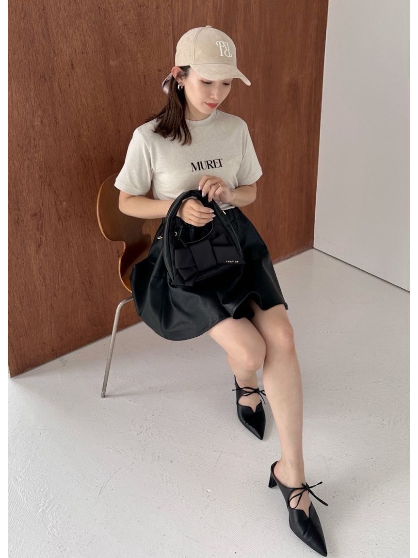 FRAY I.D「ラメフライスプリントTシャツ」|Tシャツ・カットソー|