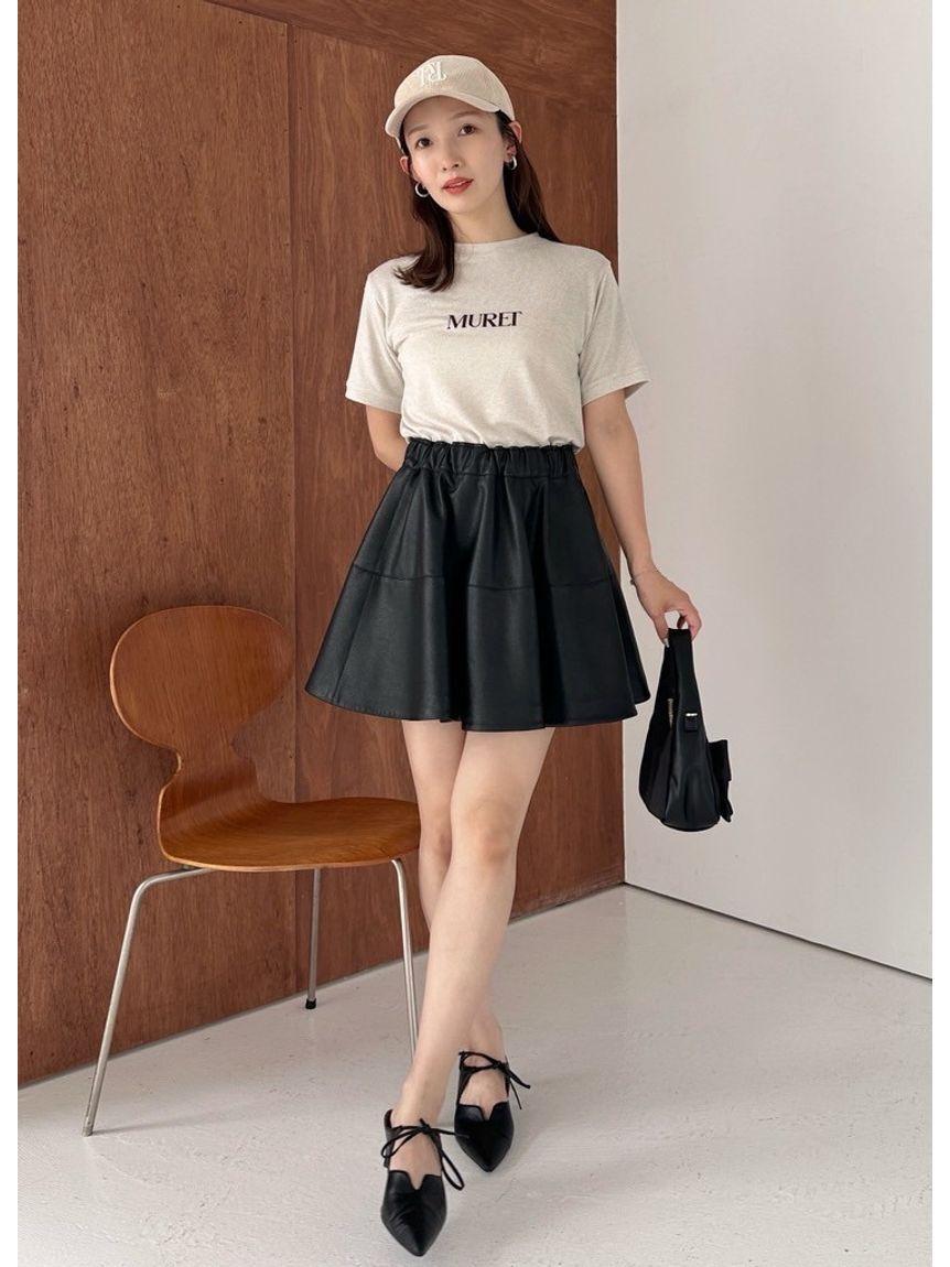 FRAY I.D「ラメフライスプリントTシャツ」|Tシャツ・カットソー|