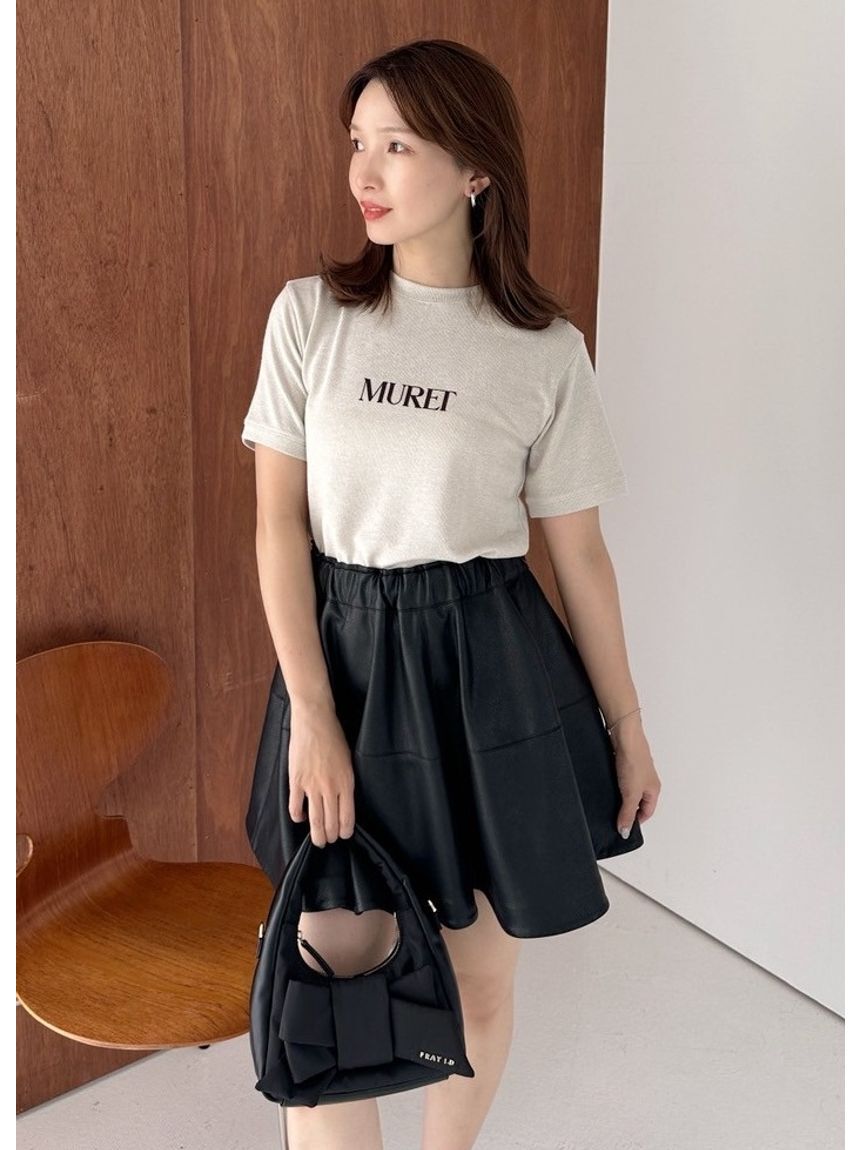 FRAY I.D「ラメフライスプリントTシャツ」|Tシャツ・カットソー|