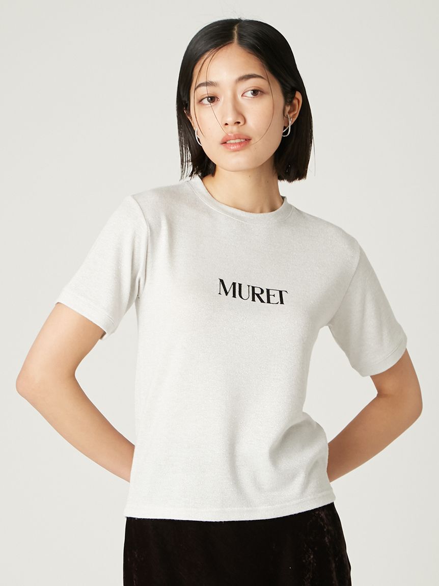 FRAY I.D「ラメフライスプリントTシャツ」|Tシャツ・カットソー|