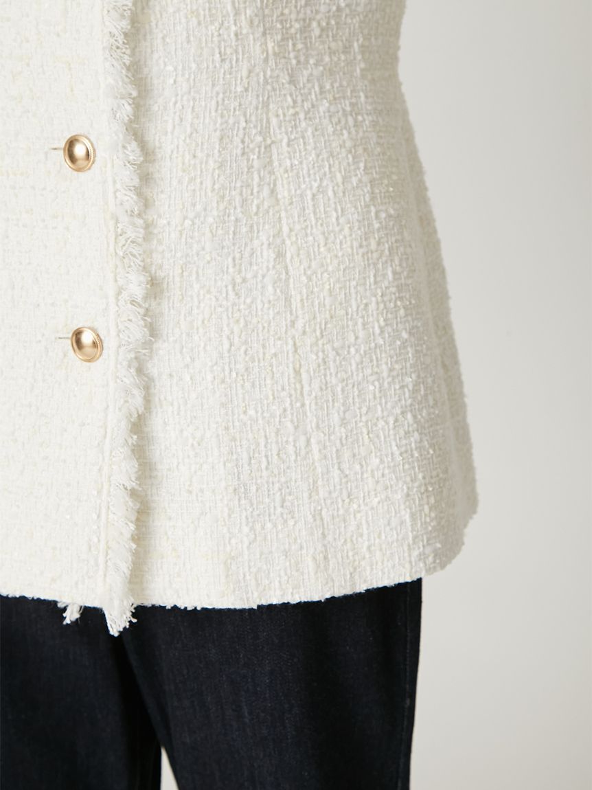 FRAY I.D「ツイードペプラムジレ」|ダウンベスト・ベスト|