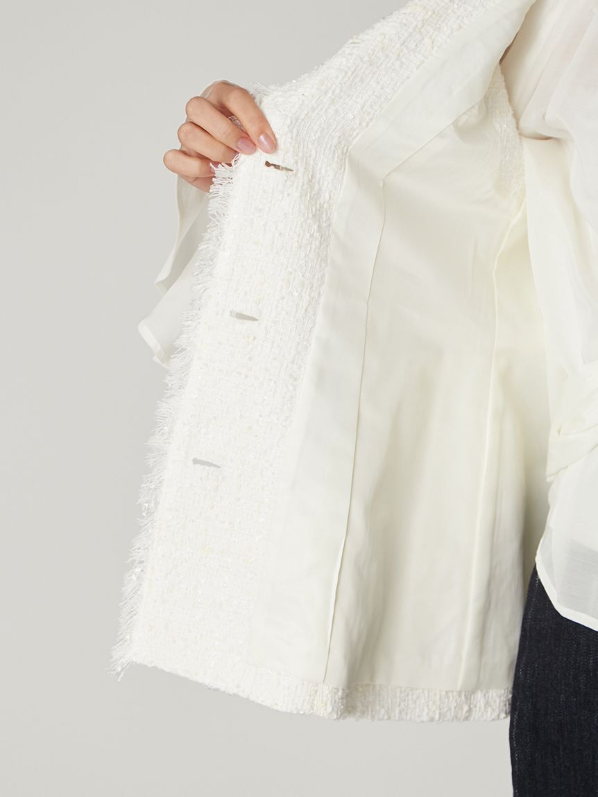 FRAY I.D「ツイードペプラムジレ」|ダウンベスト・ベスト|