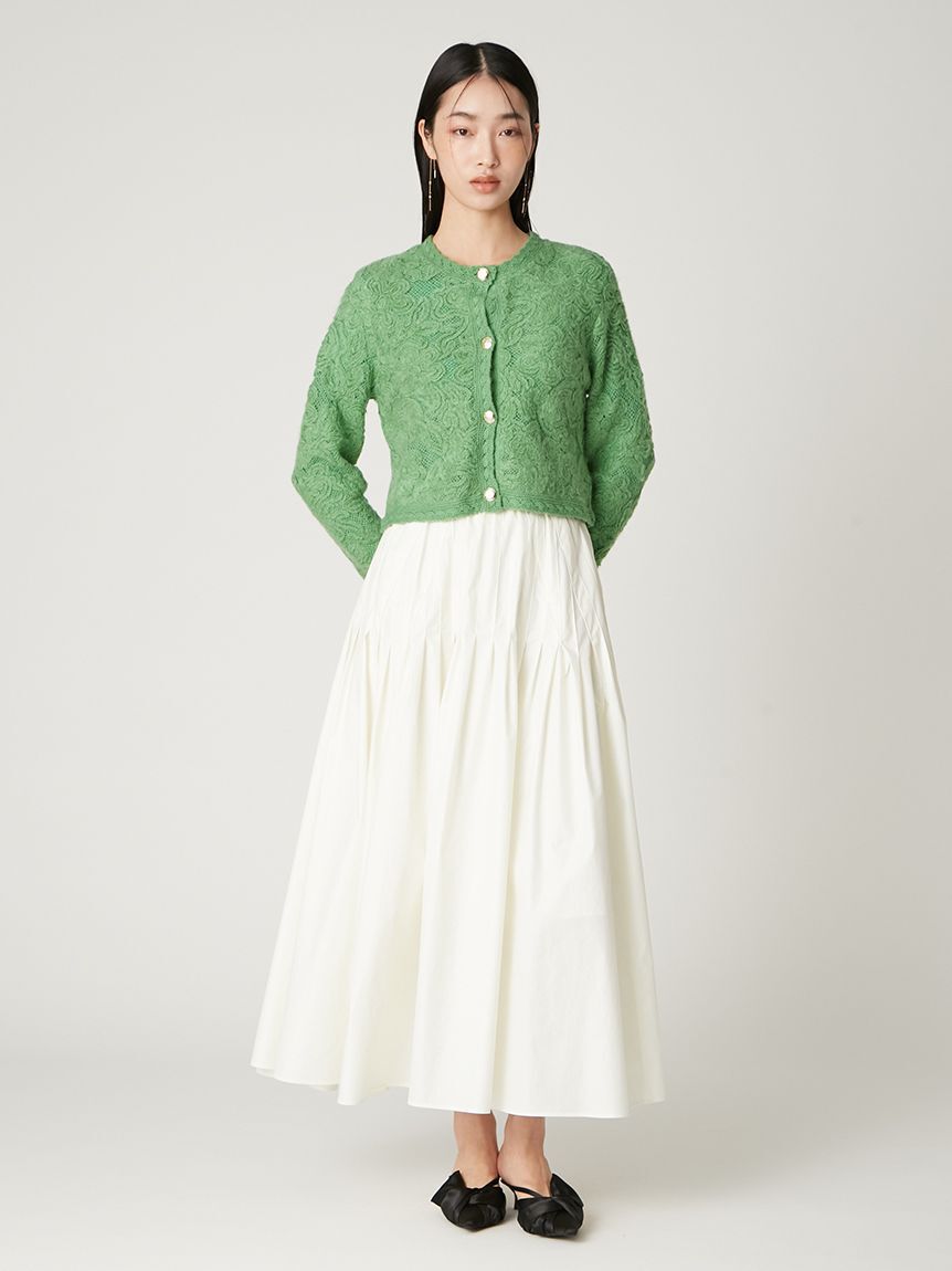 FRAY I.D「エンブロイダリーニットジャケット」|ニット・セーター|