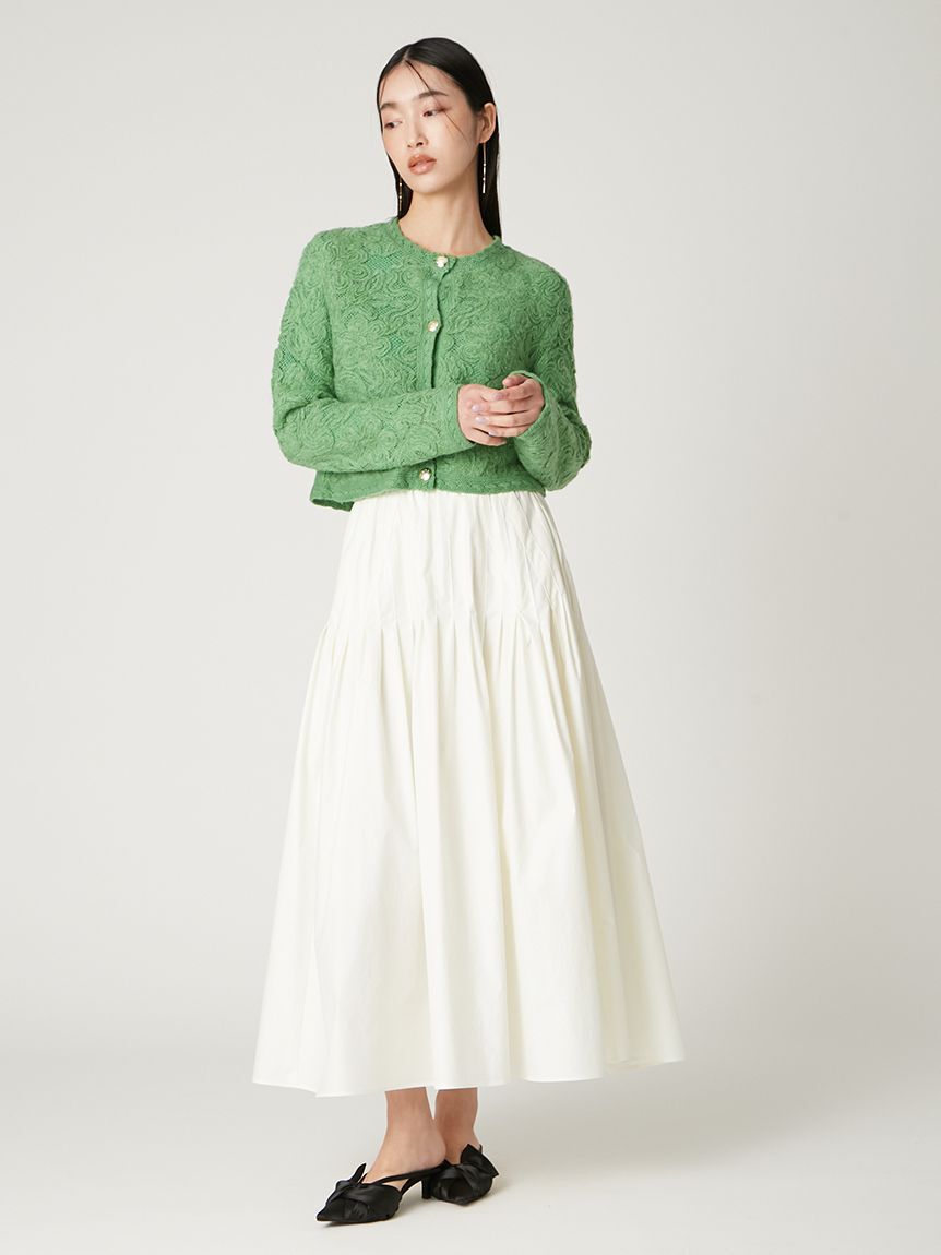 FRAY I.D「エンブロイダリーニットジャケット」|ニット・セーター|