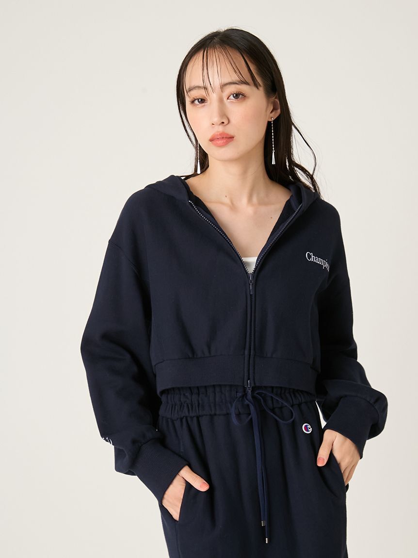 FRAY I.D「【FRAY I.D｜Champion】リバースウィーブショートフーディ」|スウェット・ジャージ|