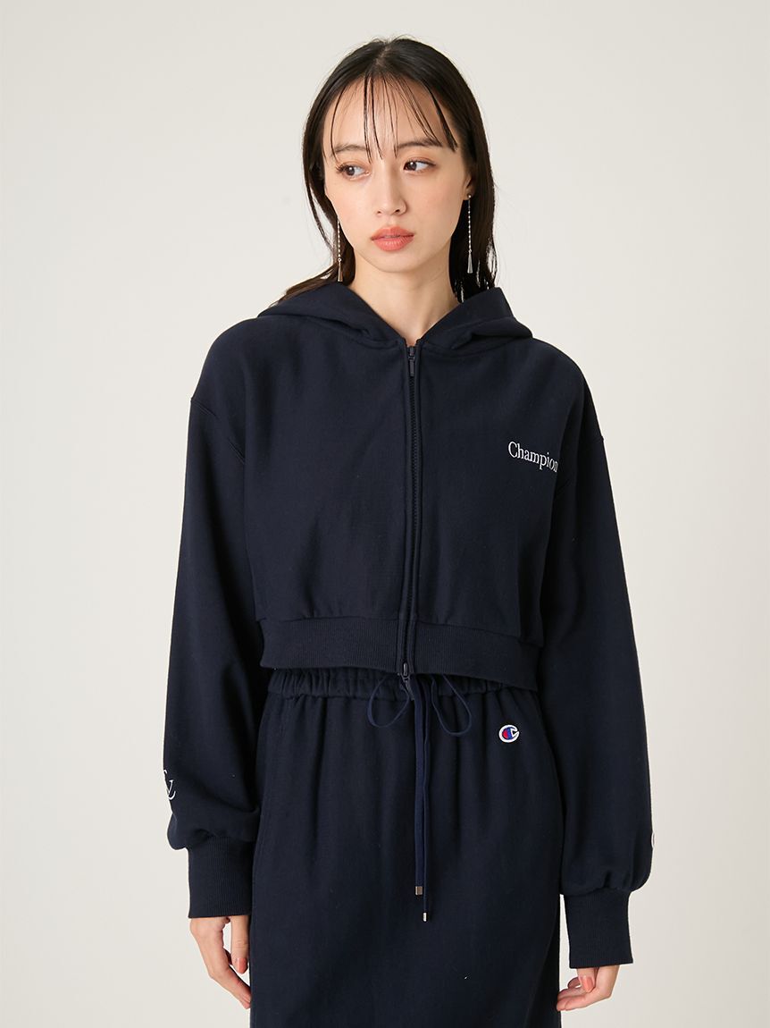 FRAY I.D「【FRAY I.D｜Champion】リバースウィーブショートフーディ」|スウェット・ジャージ|