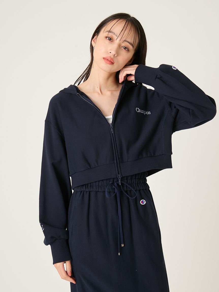 FRAY I.D「【FRAY I.D｜Champion】リバースウィーブショートフーディ」|スウェット・ジャージ|