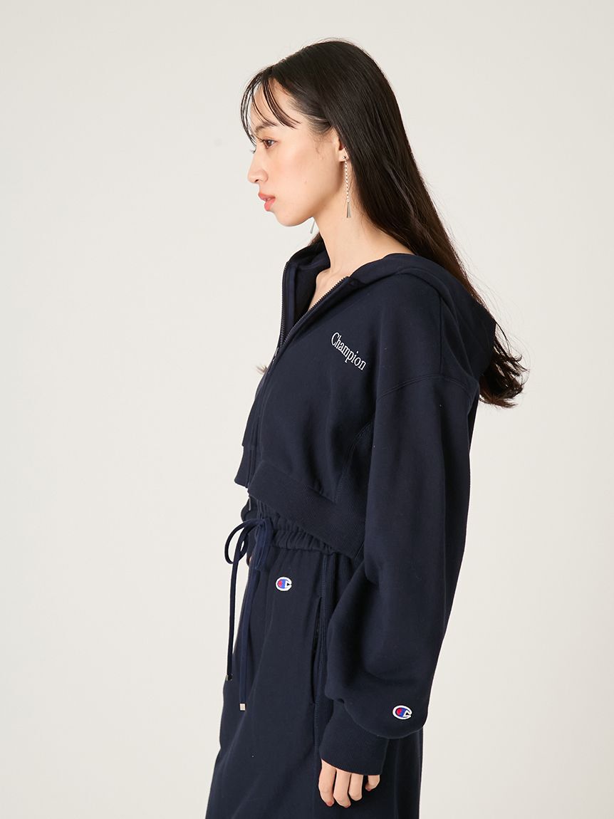 FRAY I.D「【FRAY I.D｜Champion】リバースウィーブショートフーディ」|スウェット・ジャージ|