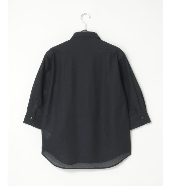 IKKA LOUNGE「7分袖シャリルジャージスイスカラーシャツ」|シャツ・ブラウス|