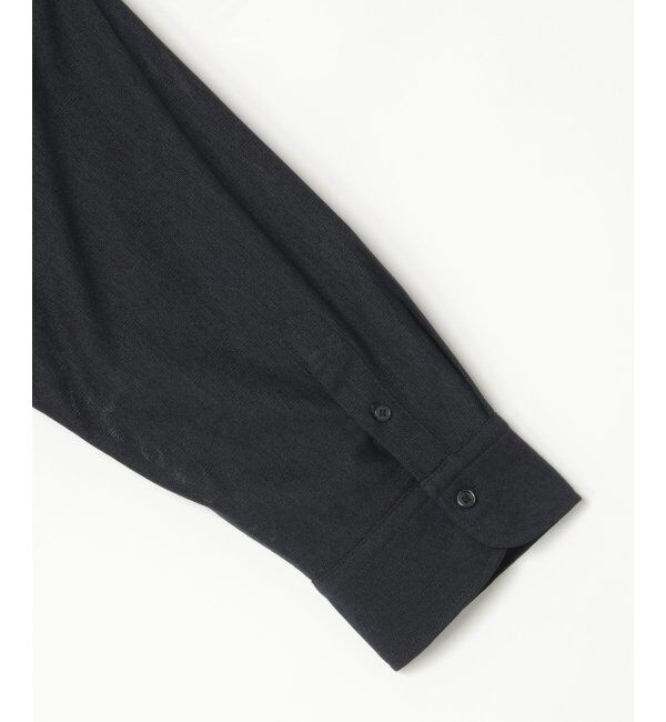 IKKA LOUNGE「7分袖シャリルジャージスイスカラーシャツ」|シャツ・ブラウス|