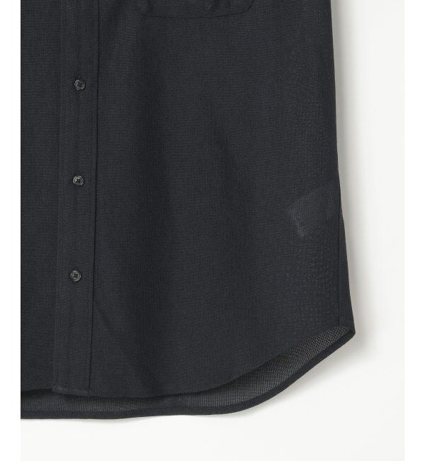 IKKA LOUNGE「7分袖シャリルジャージスイスカラーシャツ」|シャツ・ブラウス|