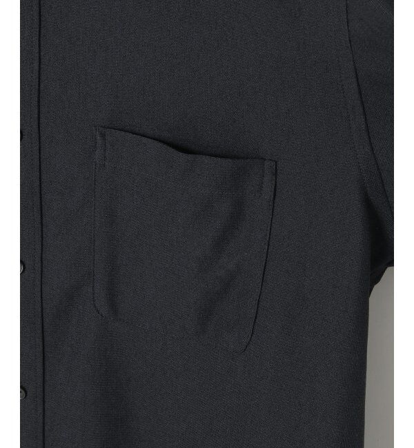 IKKA LOUNGE「7分袖シャリルジャージスイスカラーシャツ」|シャツ・ブラウス|