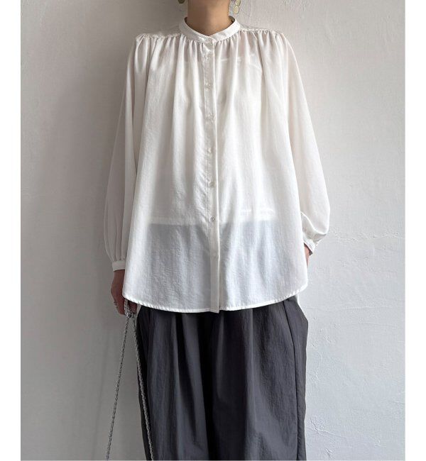 Lbc with Life「キリュウゾメバンドカラーチュニック」|シャツ・ブラウス|