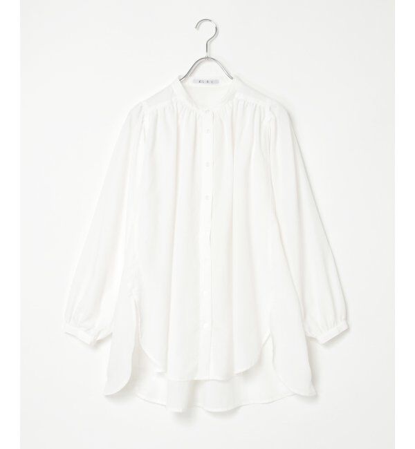 Lbc with Life「キリュウゾメバンドカラーチュニック」|シャツ・ブラウス|