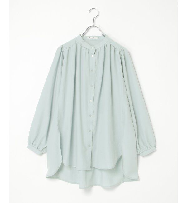 Lbc with Life「キリュウゾメバンドカラーチュニック」|シャツ・ブラウス|