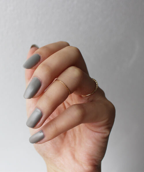 JUPITER「【シリーズ累計販売 1500点突破！】【K18】ベーシックスリムピンキーリング/金属アレルギー対応」|リング|