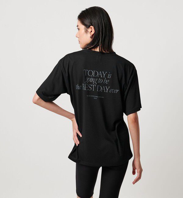 UNITED ARROWS「＜TO UNITED ARROWS＞UPDRIFT プリント Tシャツ」|Tシャツ・カットソー|BLACK