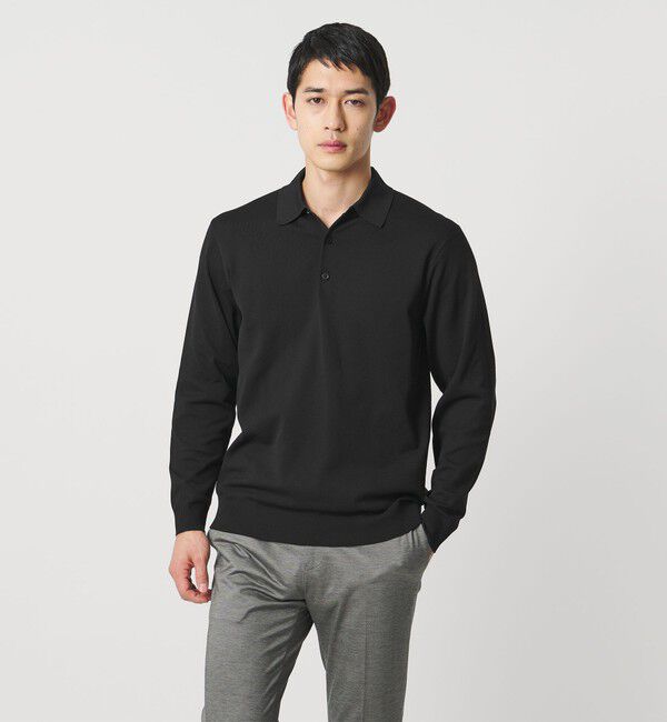 UNITED ARROWS「ニットポロシャツ UA COZY ウォッシャブル」|ニット・セーター|