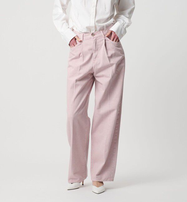 AEWEN MATOPH「＜AEWEN MATOPH＞カラータックデニムパンツ」|デニム|LT.PINK