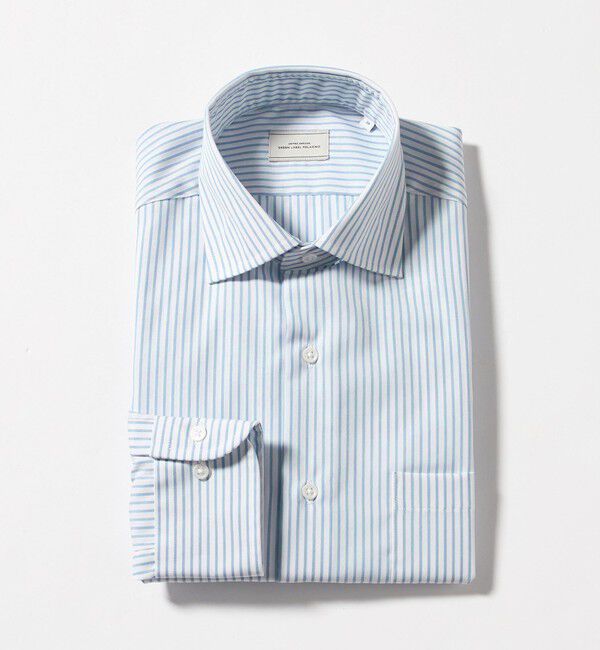 UNITED ARROWS green label relaxing「コットン ストライプ ワイドカラー ドレスシャツ -イージーアイロン-」|シャツ・ブラウス|