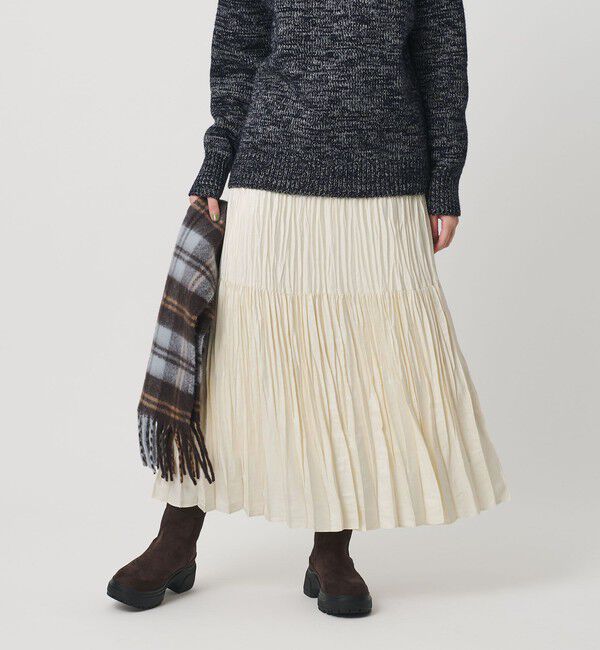 BEAUTY&YOUTH UNITED ARROWS「ポリエステル チンツプリーツ スカート」|スカート|