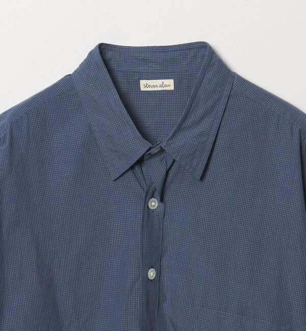 STEVEN ALAN「＜Steven Alan＞ オーガニックコットン マイクロチェック リバースシーム シャツ LOOSE」|シャツ・ブラウス|
