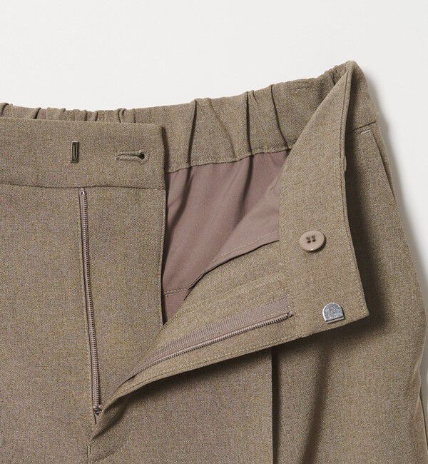 BEAUTY&YOUTH UNITED ARROWS「【WEB限定 Wardrobe DAILY MINIMAL】メランジ タックストレートパンツ ウォッシャブル」|スラックス|