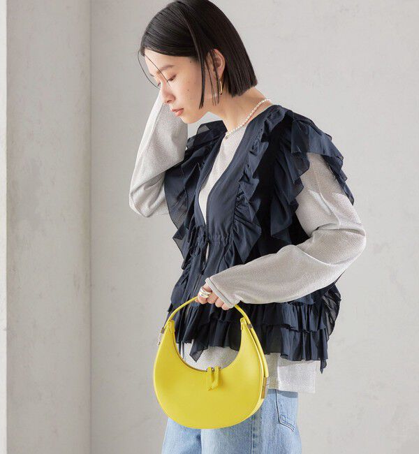 SHIPS for women「〈手洗い可能〉フリル ノースリーブ ブラウス ◇」|シャツ・ブラウス|