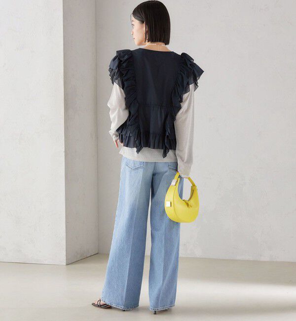 SHIPS for women「〈手洗い可能〉フリル ノースリーブ ブラウス ◇」|シャツ・ブラウス|