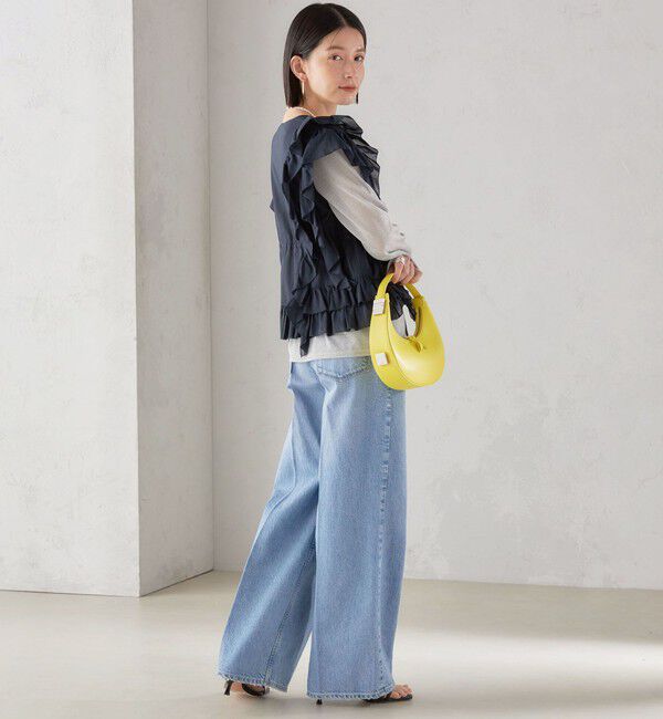 SHIPS for women「〈手洗い可能〉フリル ノースリーブ ブラウス ◇」|シャツ・ブラウス|