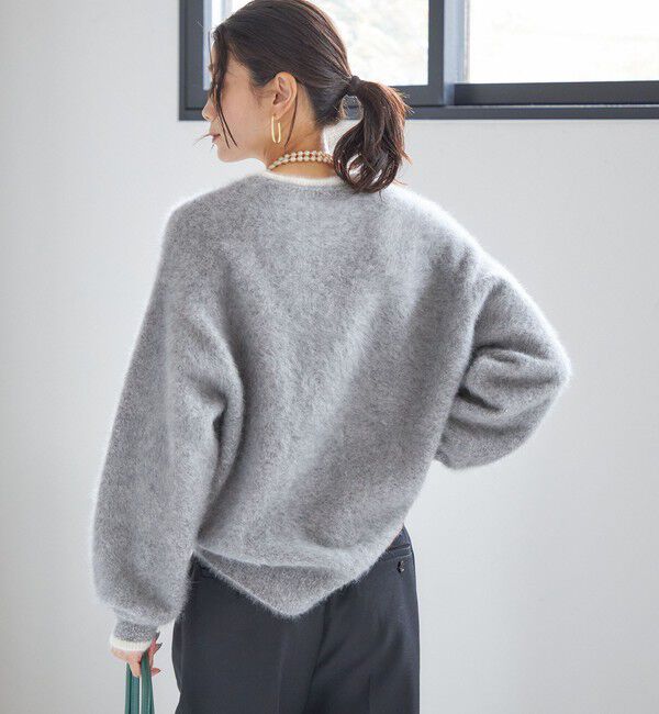 SHIPS for women「杢 フォックス カシミヤ クルーネック ニット プルオーバー」|ニット・セーター|