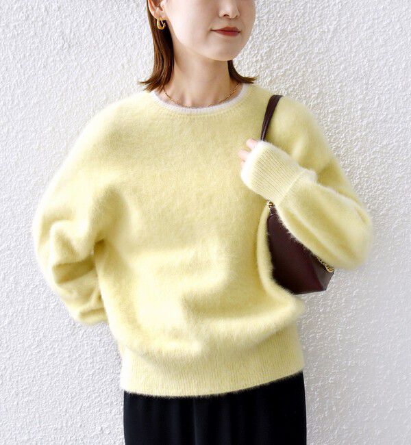 SHIPS for women「杢 フォックス カシミヤ クルーネック ニット プルオーバー」|ニット・セーター|