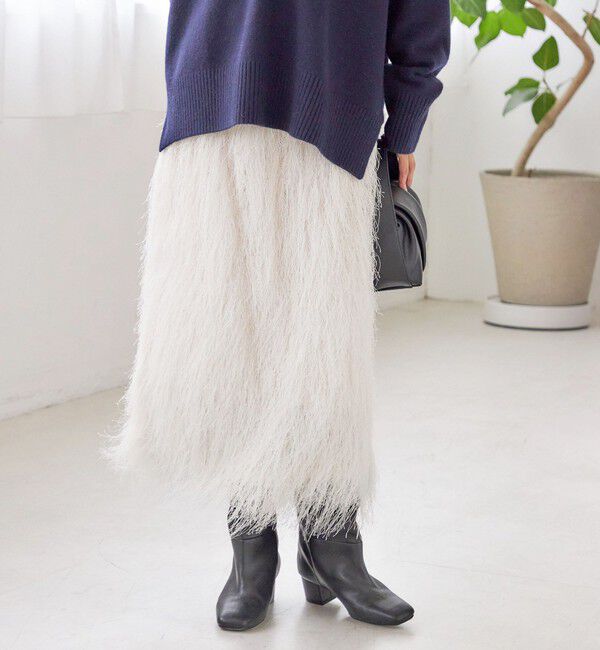 SHIPS for women「〈手洗い可能〉フリンジ スカート」|スカート|